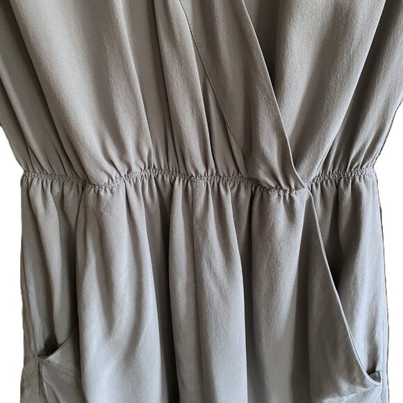 Aritzia Babaton Corbett 100% Silk Romper in gray - Picture 4 of 16